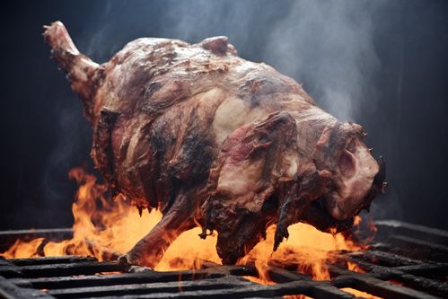 烤肉烤全羊美食攝影圖 攝影圖